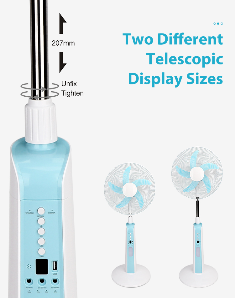 electric fan wholesale rechargeable electric standing fan with light custom floor fan