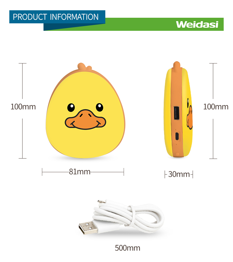 winter hand warmer with power bank portable cute electric hand warmer