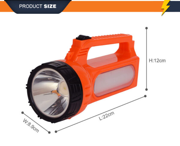 weidasi daily use rechargeable led handheld powerful emergency light searchlight led