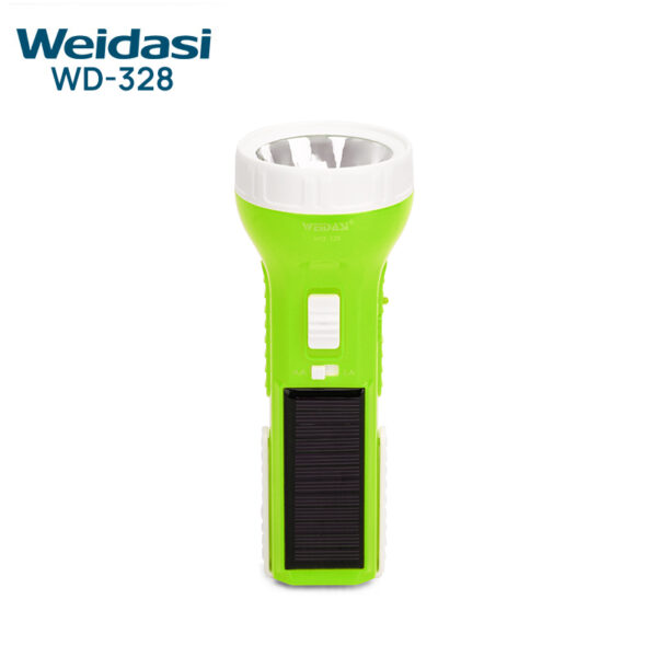 hand led torch solar rechargeable flashlight emergency torch light with front and side lights