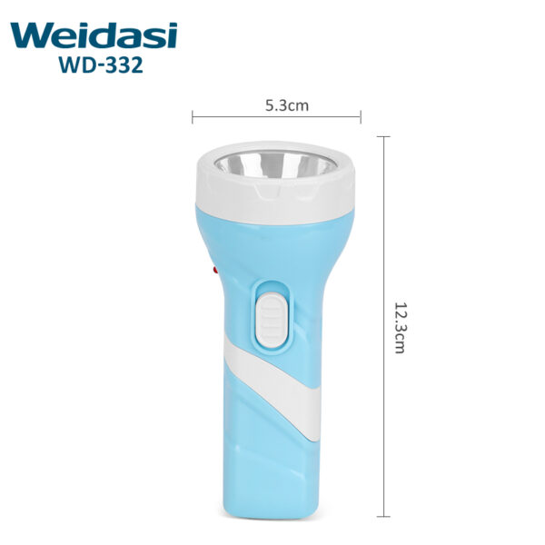 plastic high power widely used portable and rechargeable emergency flashlight bright torch light with plug