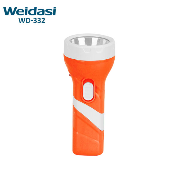 plastic high power widely used portable and rechargeable emergency flashlight bright torch light with plug