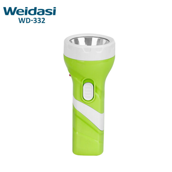 plastic high power widely used portable and rechargeable emergency flashlight bright torch light with plug