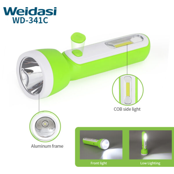 portable emergency torch light rechargeable weidasi led flashlight camping led flashlight torch