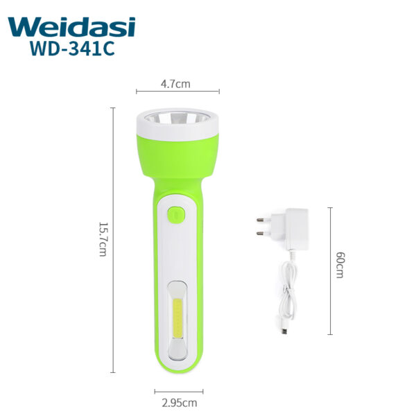 휴대용 비상 토치 라이트 충전식 위다시 LED 손전등 캠핑 LED 손전등 토치