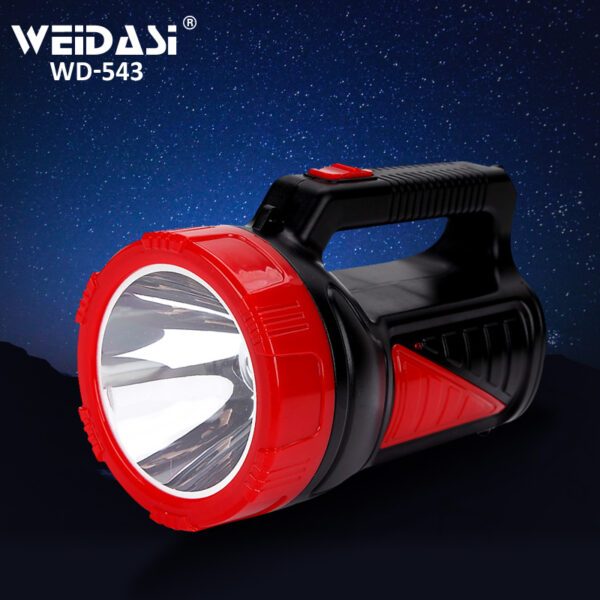 long range outdoor lighting led powerful searchlight with rechargeable camping lamp