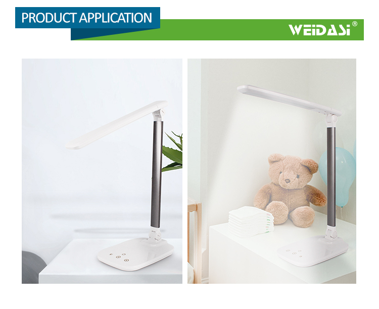 weidasi customized recharge led desk touch table reading lamp