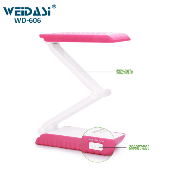 rechargeable table light foldable led solar desk lamp for wholesale