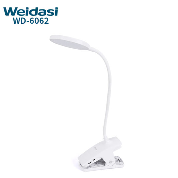 희미한 조명이있는 USB LED 조명 독서 램프에 weidasi 클립 램프 클램프