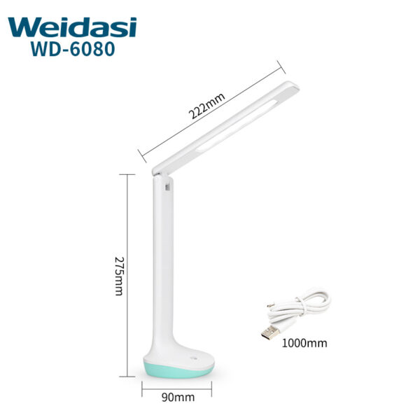 充電式と折り畳み式目思いやりベッド側 led 読書デスク ランプ usb 充電