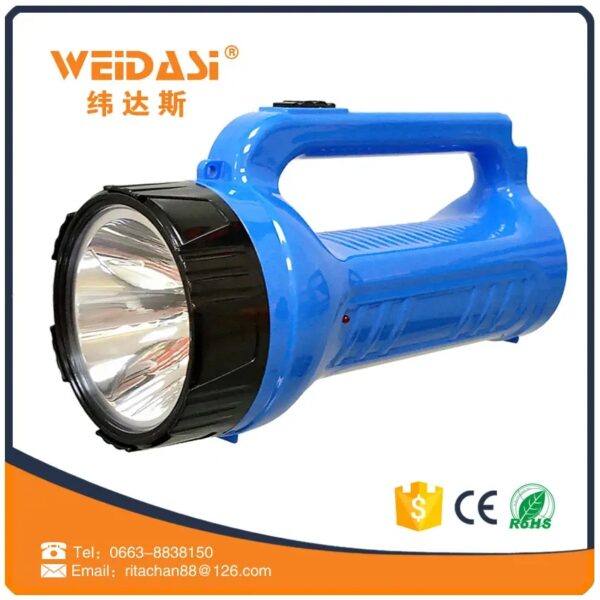 weidasi outdoor portable rechargeable marine led searchlight for lighting