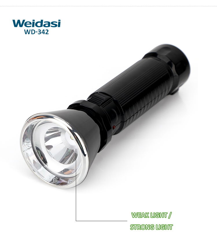 led flashlight rechargeable work light hand torch lamp rechargeable torch