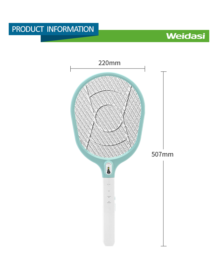 led light electric fly swatter anti mosquito killer racket pest safety mesh mosquito bat