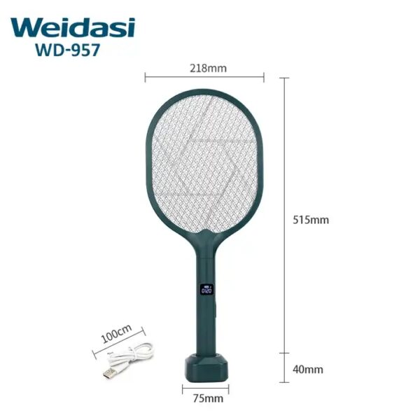 wholesale rechargeable anti pest bug skd fly racket mosquito zapper with battery (复制)