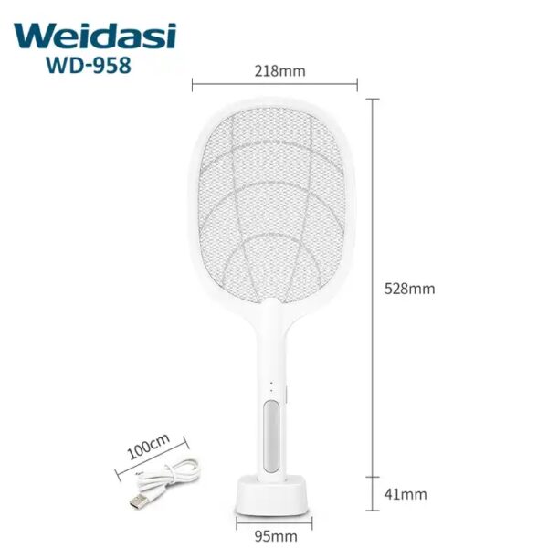 weidasi wholesale 2 in 1 electric anti mosquito killer mosquito zapper electric mosquito racket