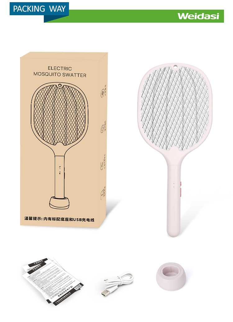 usb pest control mosquito killer lamp rechargeable fly swatter electric mosquito bat