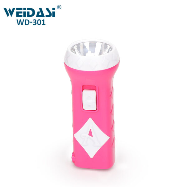 plastic portable pocket led flashlight recharge torch light for sale