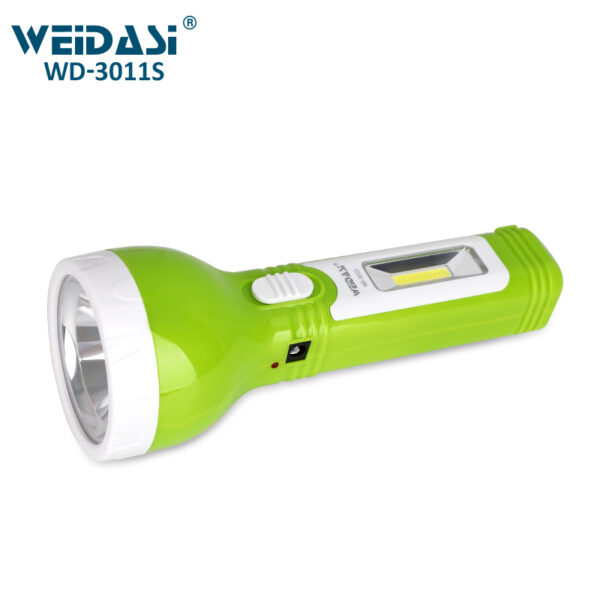 rechargeable solar emergency torch light led flashlight with side light high power camping torch