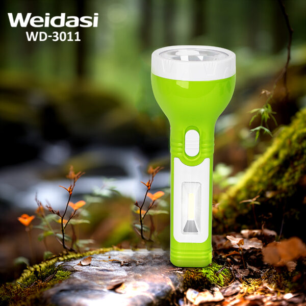 rechargeable solar emergency torch light led flashlight with side light high power camping torch