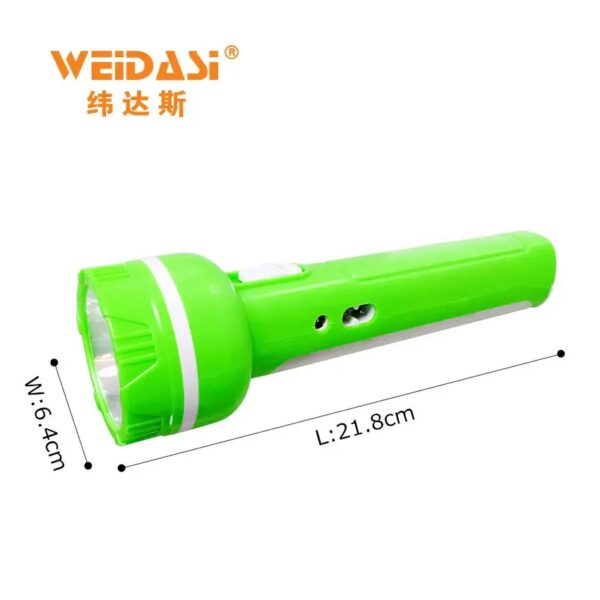 weidasi strong lighting rechargeable solar flash light with portable charger