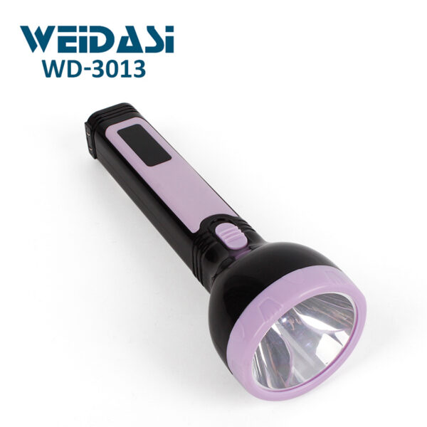 safety hand light stronglite rechargeable flashlight lamp plastic torch with white led lighting