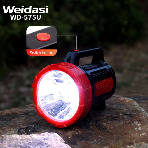 rechargeable high power usb long distance search light flashlight outdoor usb rechargeable searchlight led