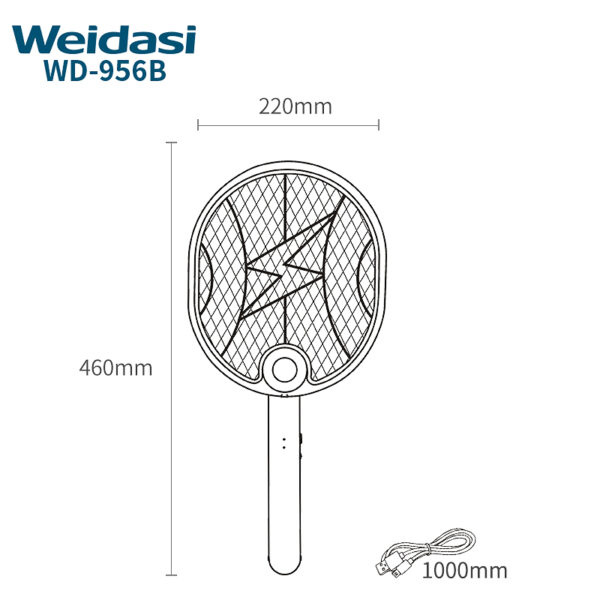 rechargeable fly killing electric mosquito killer racket for pest control