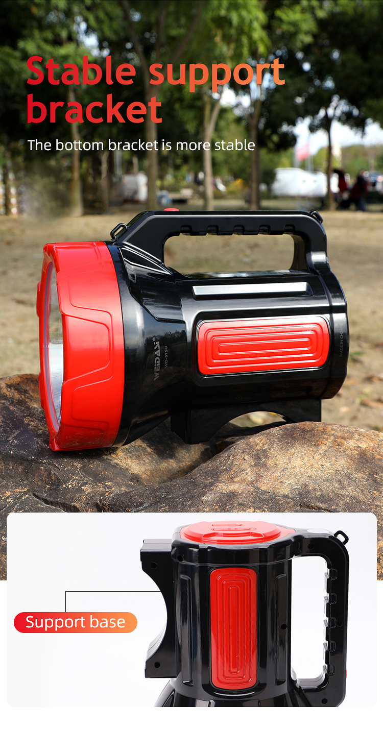 rechargeable high power usb long distance search light flashlight outdoor usb rechargeable searchlight led