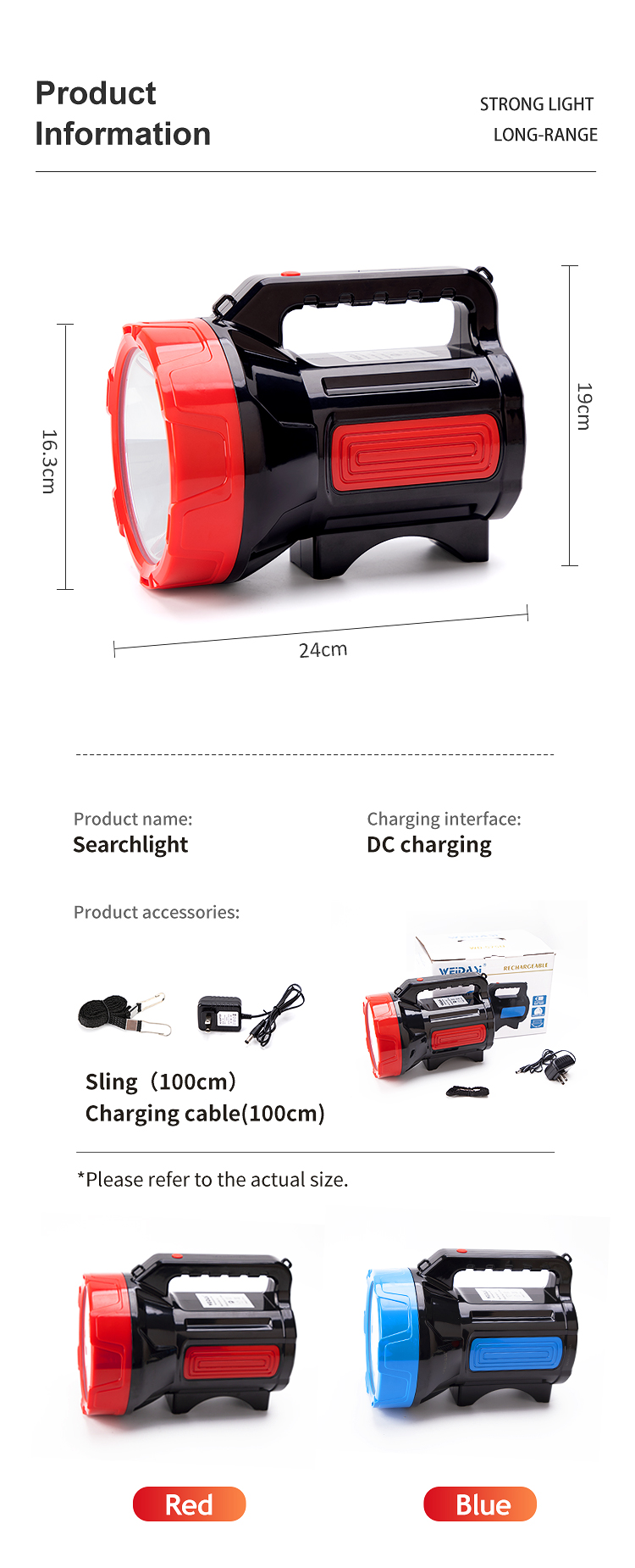 rechargeable high power usb long distance search light flashlight outdoor usb rechargeable searchlight led