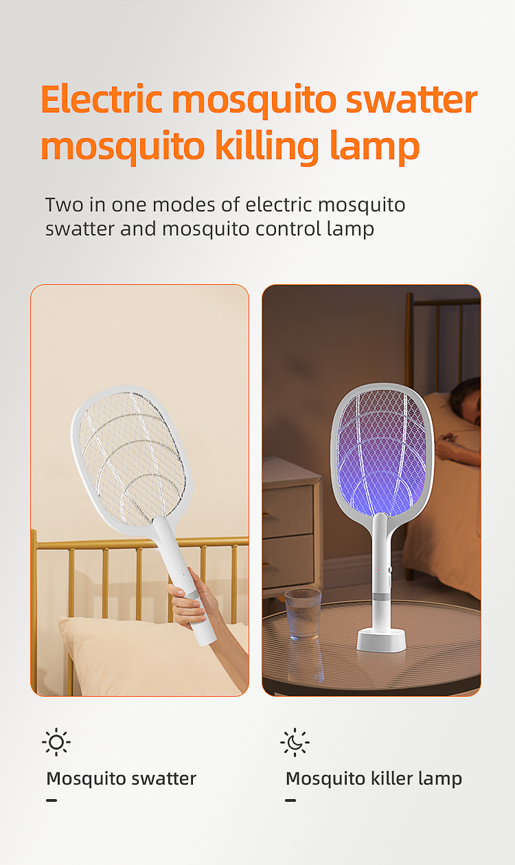 rechargeable fly killing electric mosquito killer racket for pest control (复制)