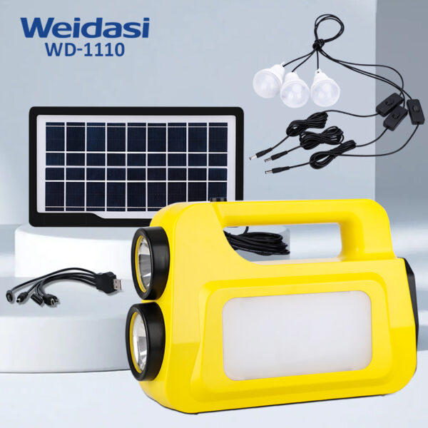 multi functional solar energy system kit solar home light system with charging system for lighting