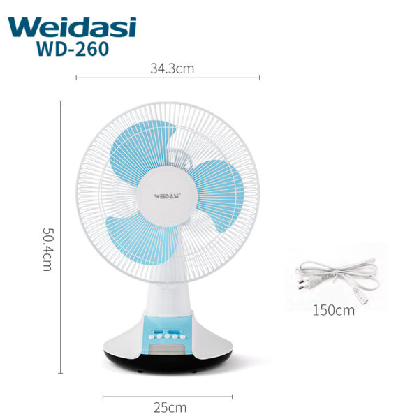 rechargeable solar table fan emergency fan with solar battery table fan with led light