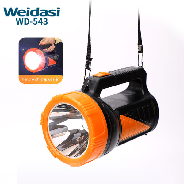 multifunctional rechargeable battery searchlight led long range search light for hunting