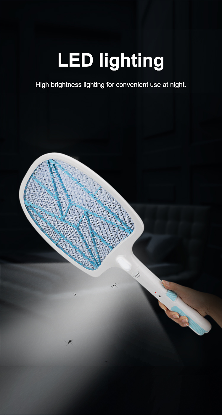 rechargeable fly killing electric mosquito killer racket for pest control