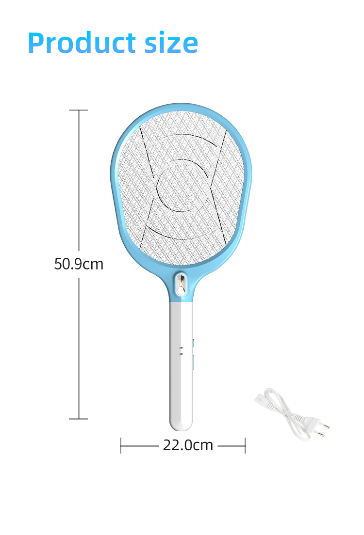 rechargeable fly killing electric mosquito killer racket for pest control