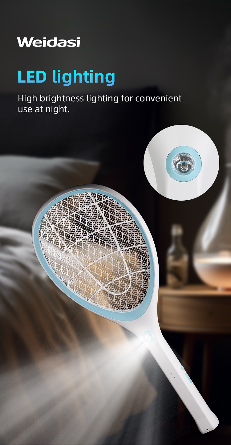 rechargeable fly killing electric mosquito killer racket for pest control