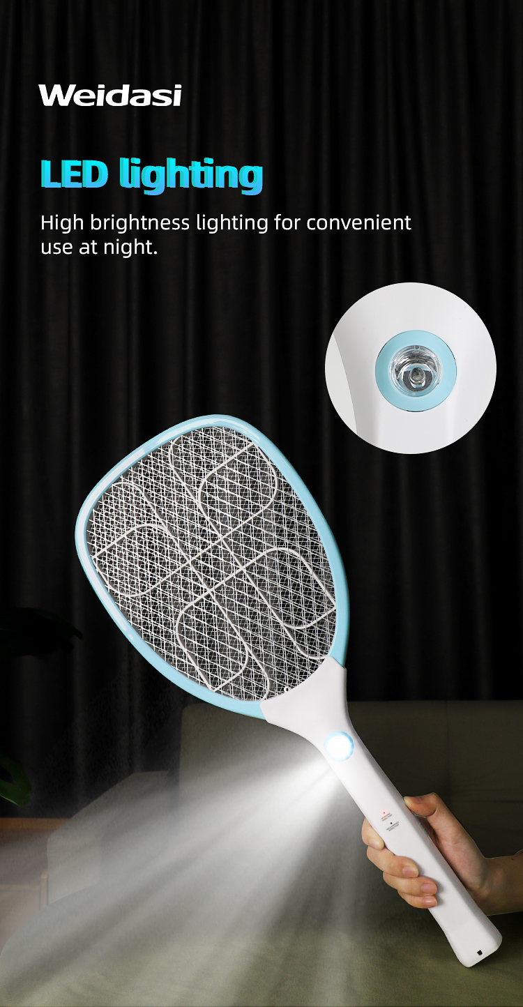 rechargeable fly killing electric mosquito killer racket for pest control