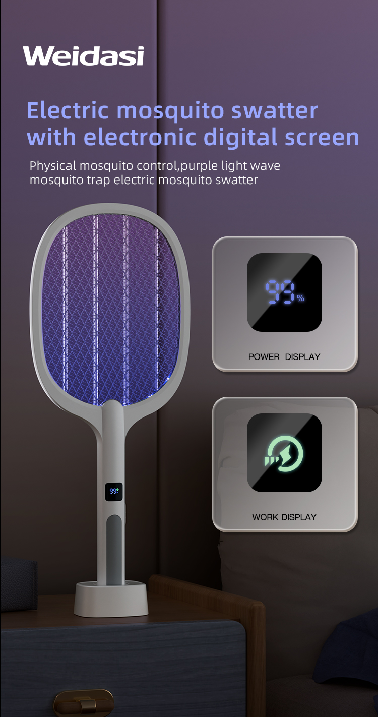 rechargeable fly killing electric mosquito killer racket for pest control