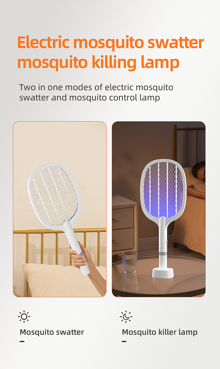 rechargeable fly killing electric mosquito killer racket for pest control