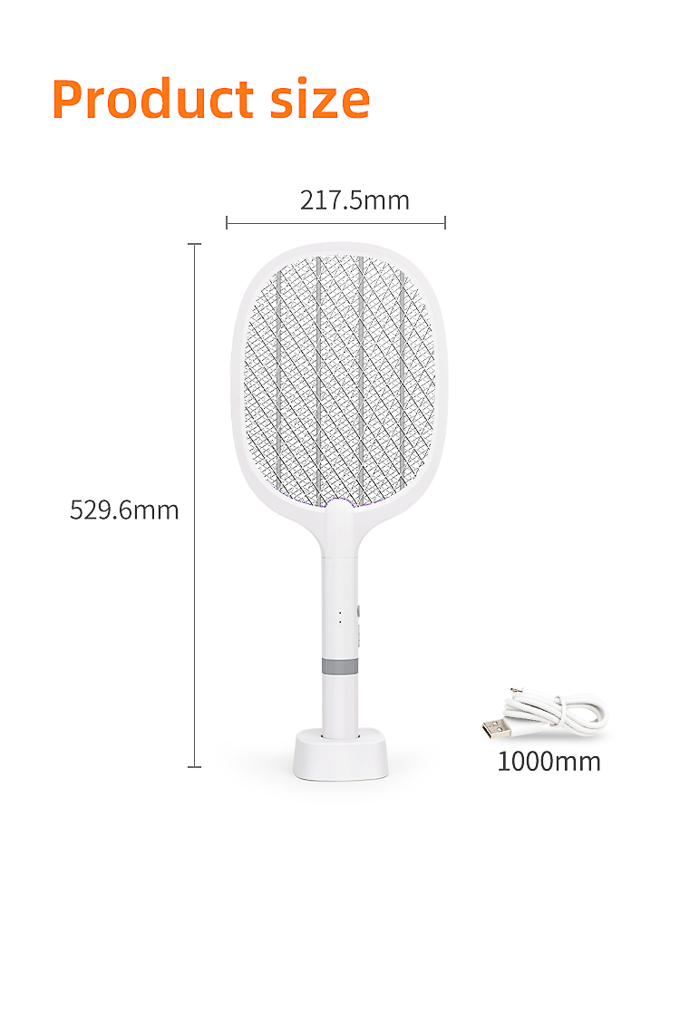 rechargeable fly killing electric mosquito killer racket for pest control