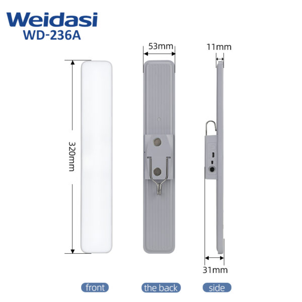 new arrival led desk lamp rechargeable magnetic stick on anywhere led closet light tube light