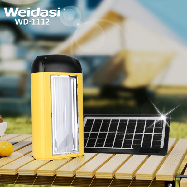 multifunctional portable solar rechargeable emergency power supply led camping lamp light