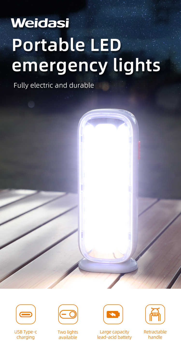 factory wholesale price outdoor support rechargeable emergency light portable lantern led emergency lamp