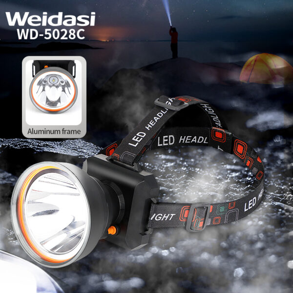 rechargeable led headlight professional lighting moving head light camping running headlamp