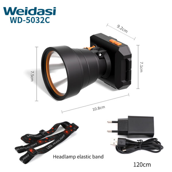 rechargeable led headlight professional lighting moving head light camping running headlamp