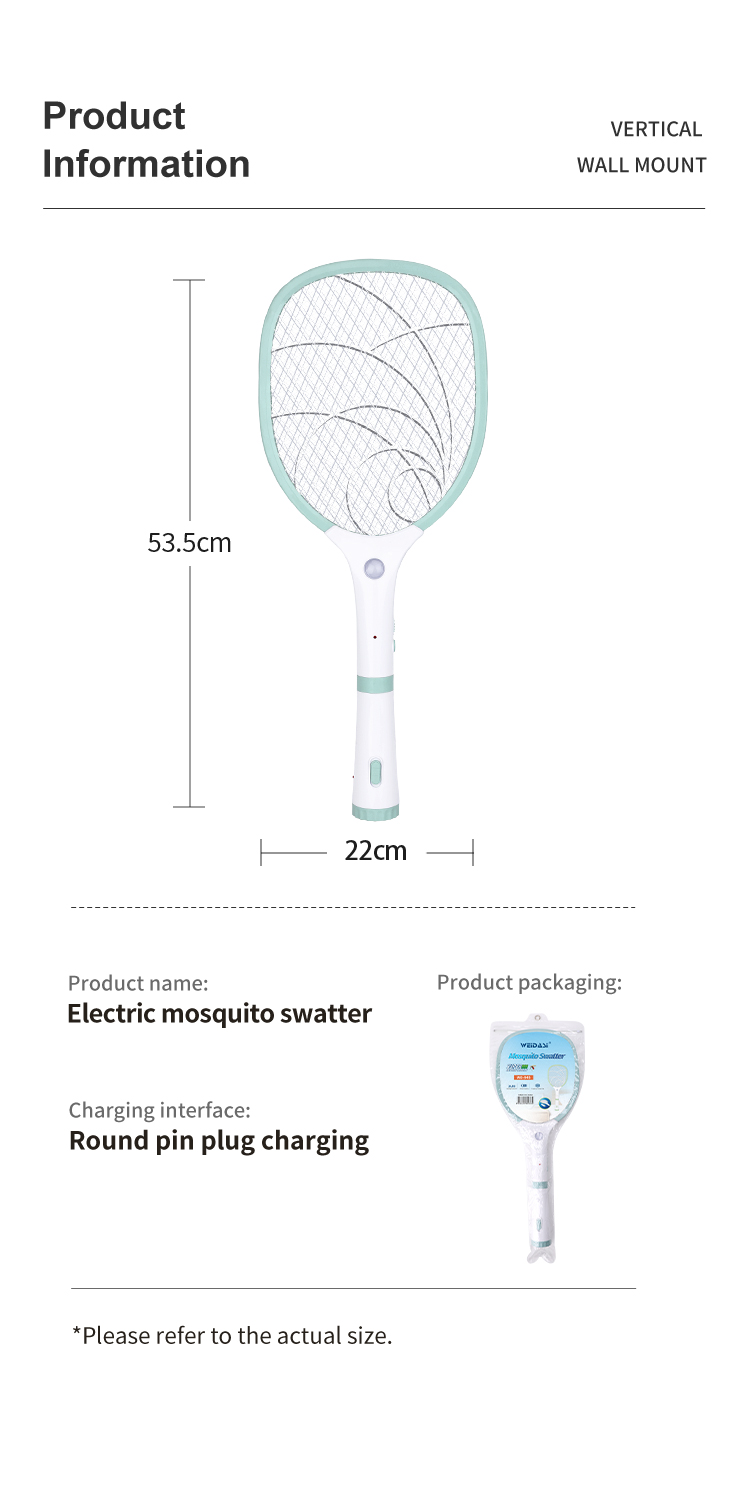 rechargeable fly killing electric mosquito killer racket for pest control